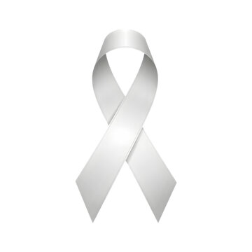 White Awareness Ribbon Symbol on Transparent Background Keywords: awareness ribbon, white ribbon, symbol, support, cause, charity, hope, peace, unity, solidarity, awareness