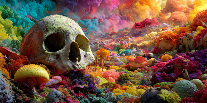 Mortality in Bloom, ai generated.
