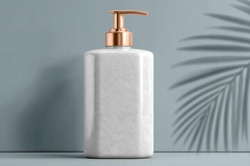 Obraz premium Free realistic luxury soap and lotion bottle mockup
