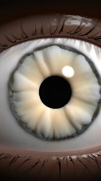 Cataract Eye Lens Clouding &ndash; Vision Impairment Scientific Visualization