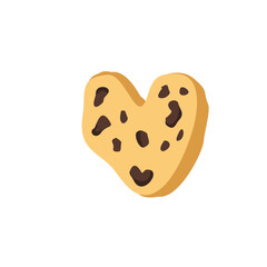Heart shaped cookie Illustration 