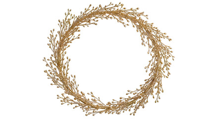 Golden Wreath with Buds