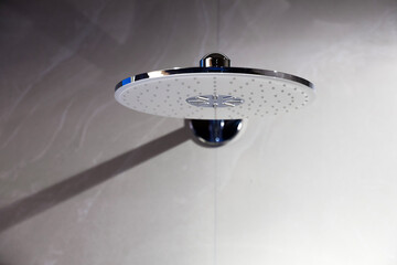 silver shower head