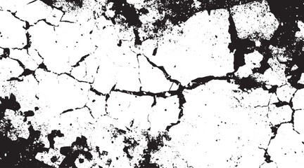 Obraz premium Sketch crack texture. Ground cracks, breaks on land surface from earthquake. old wall background crack vector. Cracks on transparent background. Cracks texture for design.