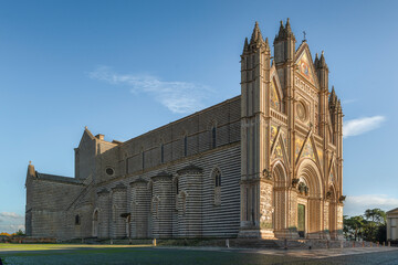 Orvieto Cathedral at Sunset, Umbria, Italy