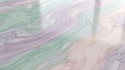 Obraz premium Abstract Swirling Pastel Marble Texture with Soft Light Reflections, Stock Media