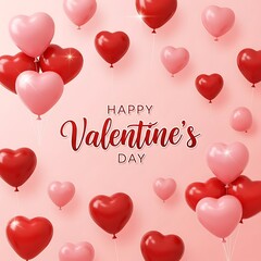 Happy valentine's day balloons
