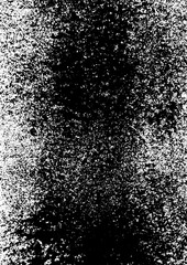 Large vector dry ink texture with a transparent background