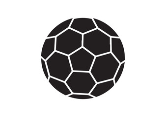 Fototapeta premium Soccer Ball Icon, Editable Solid Vector Illustration