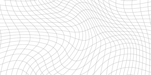 Retro seamless pattern. Black grid on white background. 60s 70s aesthetic. Vector illustration for poster, cover, print.