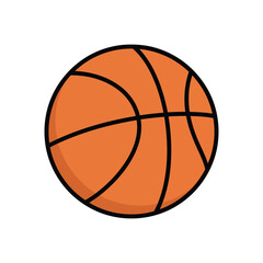 Obraz premium basketball ball isolated on white