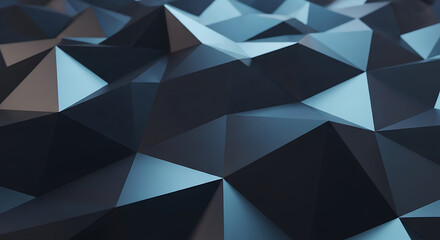 Modern dark geometric pattern with triangular shapes and gradient effects