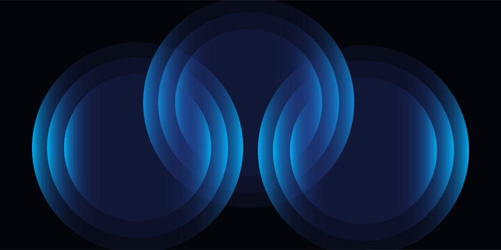 Wifi wave light effect. Radar sensor, beep technology, digital sign.Transparent neon circle symbol. wireless internet connection. Radar or sonar with wireless technology emitting a light effect