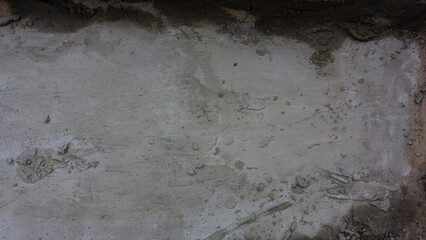 Gray cement old plaster wall.