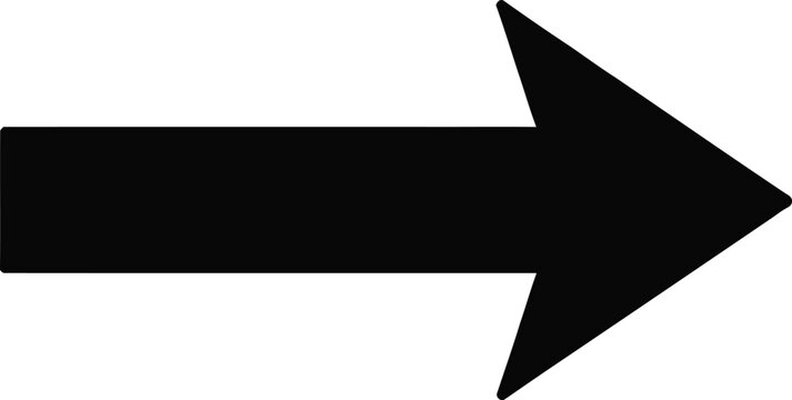 WeRight Arrow Silhouette &ndash; Direction Navigation Black Vector Iconb