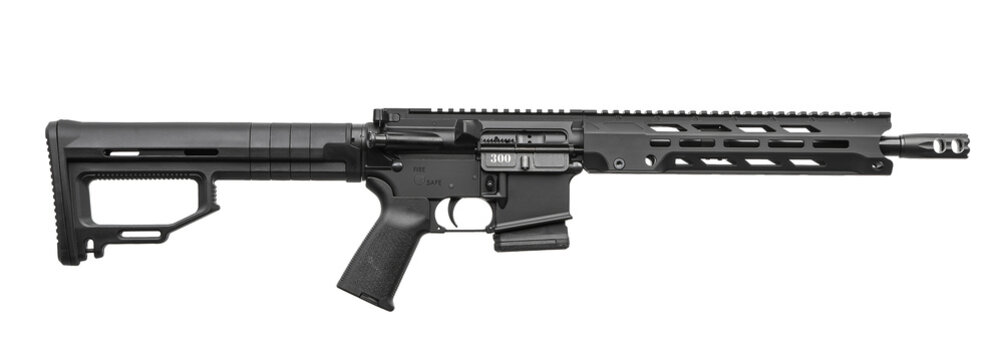 Black Semi Automatic Sport Carbine Profile