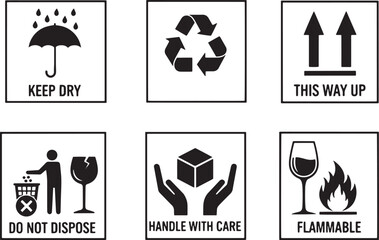 Warning and Handling Labels Icons.