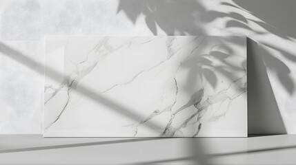 Soft leaf shadows on light textured wall