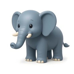 Obraz premium elephant cartoon isolated on white