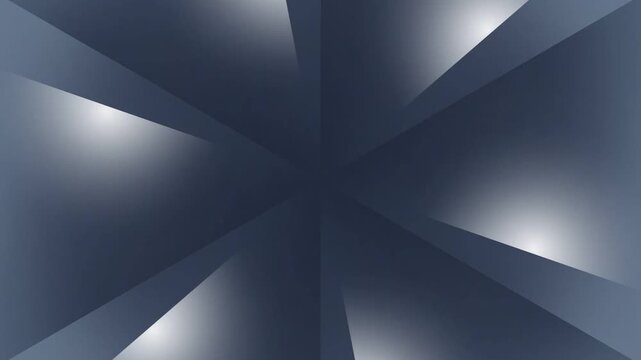 Abstract geometric symmetry with gradient blue tones and starburst shapes.