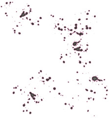 Purple paint drops splash