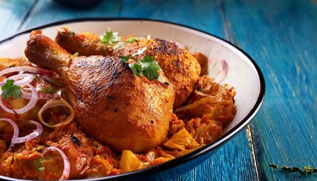 senegalese poulet yassa chicken with onions