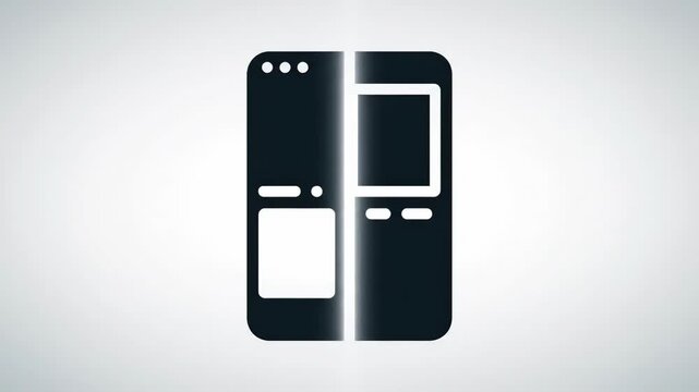 Modern Smartphone Icon - A Sleek Design for Mobile Technology.