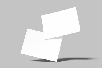 A4 Landscape Flyer Blank Mockup