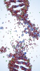 Molecular structure of DNA. 3D rendering.