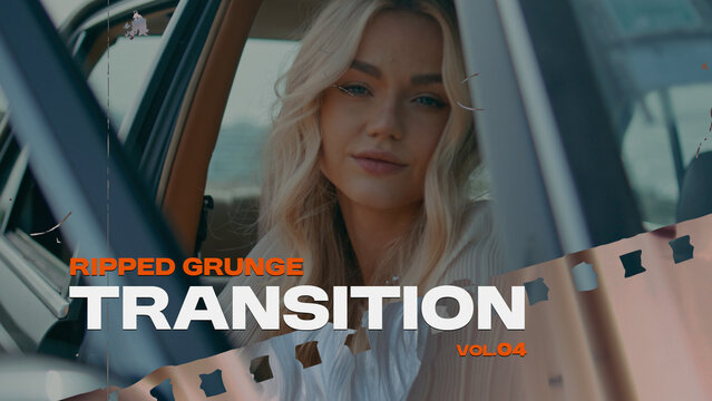 Ripped Grunge Transition / Horizontal / Part 04