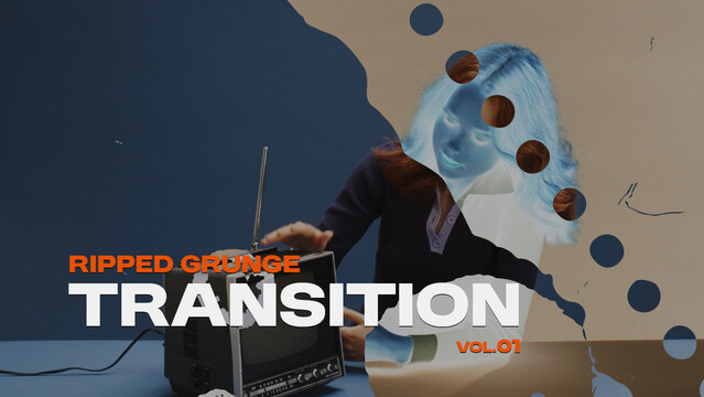 Ripped Grunge Transition / Horizontal / Part 01