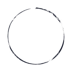 Circle Ink brush stroke