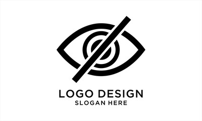 Eye with a diagonal line through it, symbolizing invisibility or hidden content.