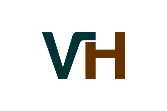Modern VH Monogram Logo Design, Minimal Lettermark Brand Symbol, Elegant Corporate Business Identity