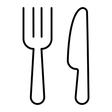Fork knife signs. Food icons. Cutlery symbol. Cafe icon set. Restaurant icon.