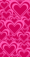 Valentine day background,hot pink background , pink heart, Happy valentine day.