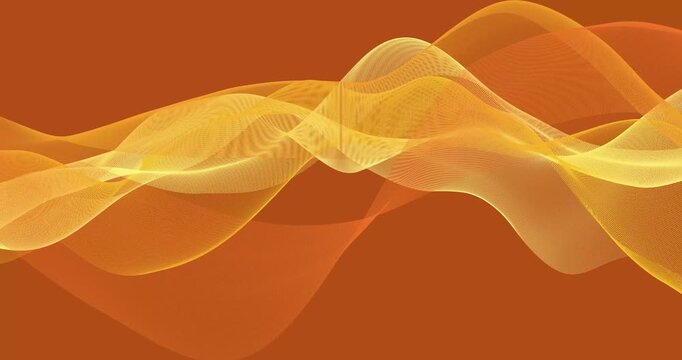 The abstract background comes to life thanks to weightless fabrics made of particles - they flow smoothly, intertwining into a dynamic pattern. Movement creates a feeling of lightness and endless tran