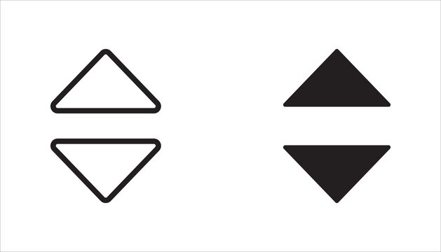 sort icon set,  vector for any purposes on white background