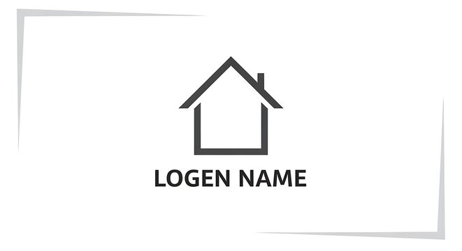 House logo with text placeholder design.