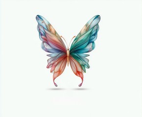 Obraz premium Creative logo design featuring butterfly wings for Women's Day celebration on March 8, symbolizing spring and renewal