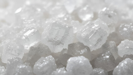 close up of ice crystals