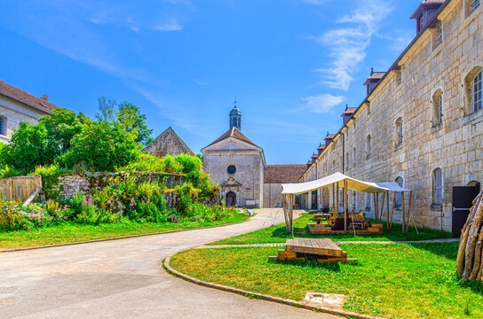 Museum of Resistance and Deportation Mus&eacute;e, Espace Vauban, Chapelle Saint-Etienne Chapel Saint Stephen in Citadel of Besan&ccedil;on Citadelle de Besan&ccedil;on medieval fortress in old town Besancon city, France