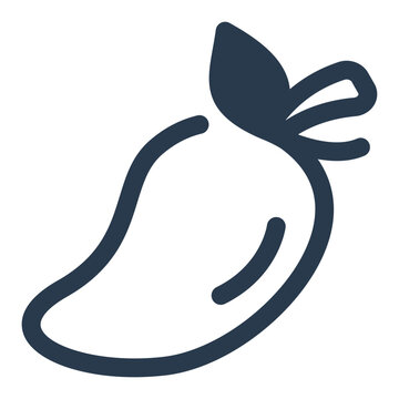 Pakistani mango tropical fruit icon