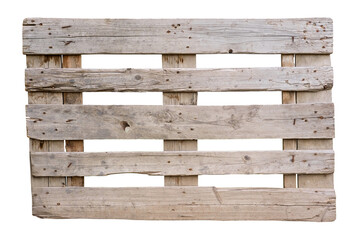 old wooden boards isolated on white background