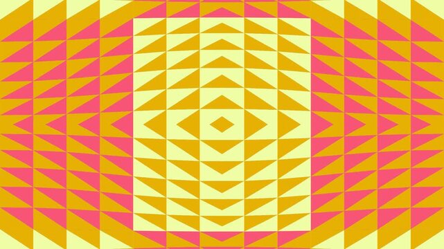 Radiant Geometric Triangle Pattern Background with Symmetrical Design in Warm Tones