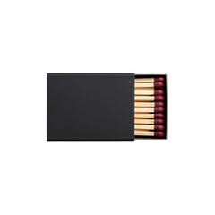 Black Matchbox with Red Tipped Matches