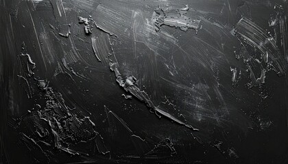 Abstract dark gray background texture with thick impasto paint strokes and scratch marks.