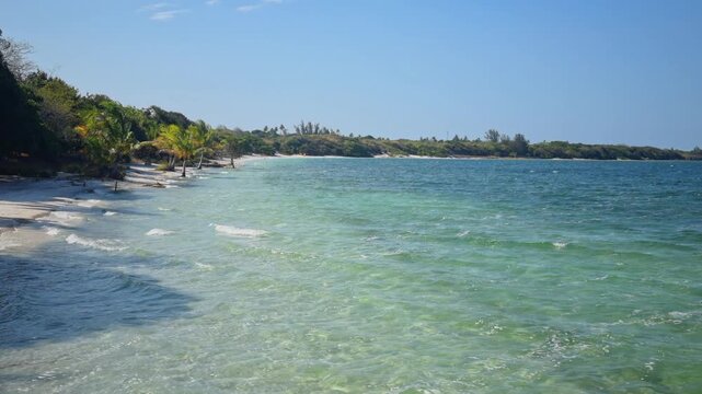 Aerial view of paradise lagoon at Jericoacoara