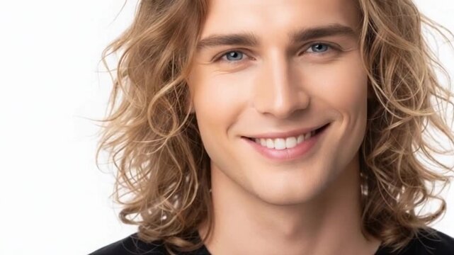 Freundlicher junger Mann