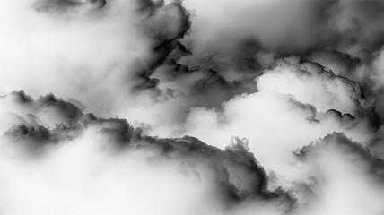 Dark clouds gather over a gray sky, creating a dynamic scene that hints at a storm approaching © Liubov